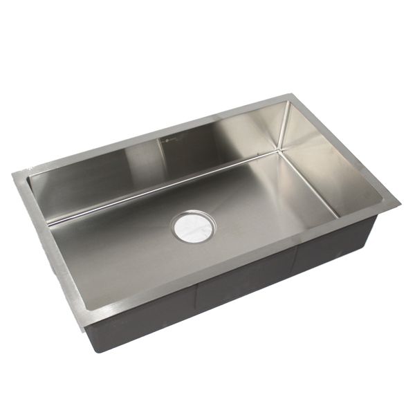 Royal Homes Single Bowl Kitchen Sink 29.5"x17.5"x7" Stainless 304