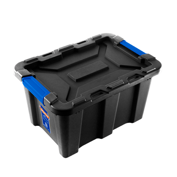 Wadfow 40L Plastic Storage Tote 23 x 15 x 11 In.