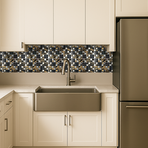 Royal Homes Glass Mosaic 11.8 x 11.8 x 0.31 In.