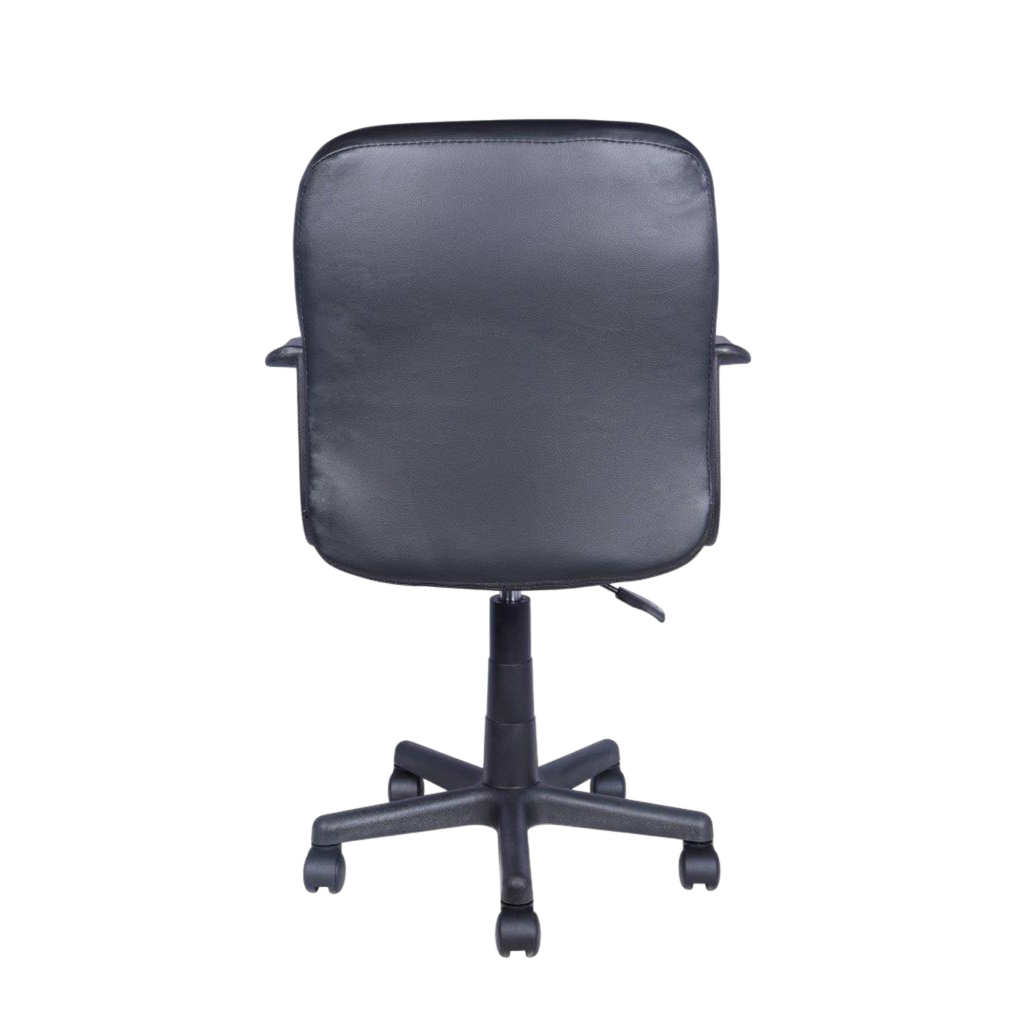 Mobel Executive Office Chair PVC, Black (Weight Limit 220lb)
