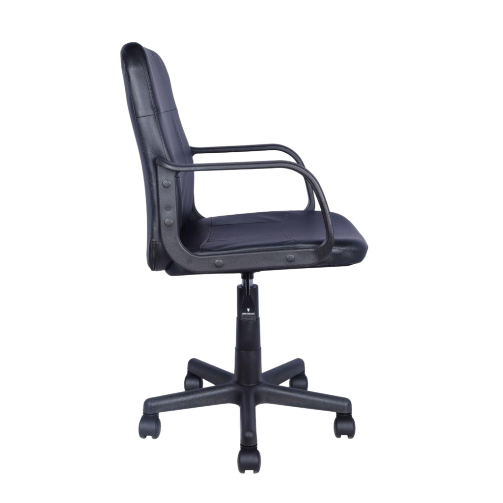 Mobel Executive Office Chair PVC, Black (Weight Limit 220lb)