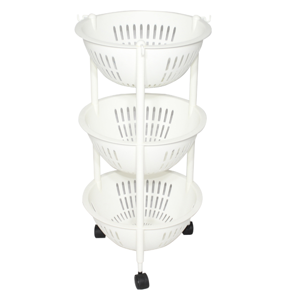 Royal Homes 3-Basket Rolling Rack