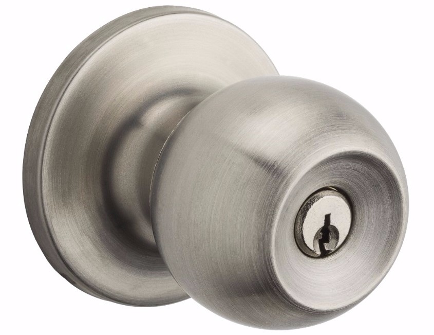 GEO Ball Entry Knob Brushed Stainless Steel Finish 32D