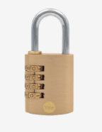 ****Yale Y151- Brass Combination Padlock (30 mm) - 3 Dial Lock 1000 Combinations - Standard Security