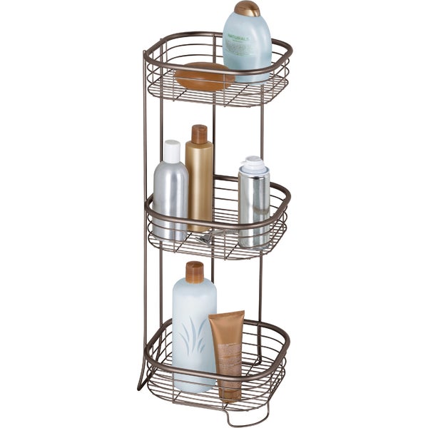 InterDesign Forma 3-Tier Bathroom Shelf, Bronze