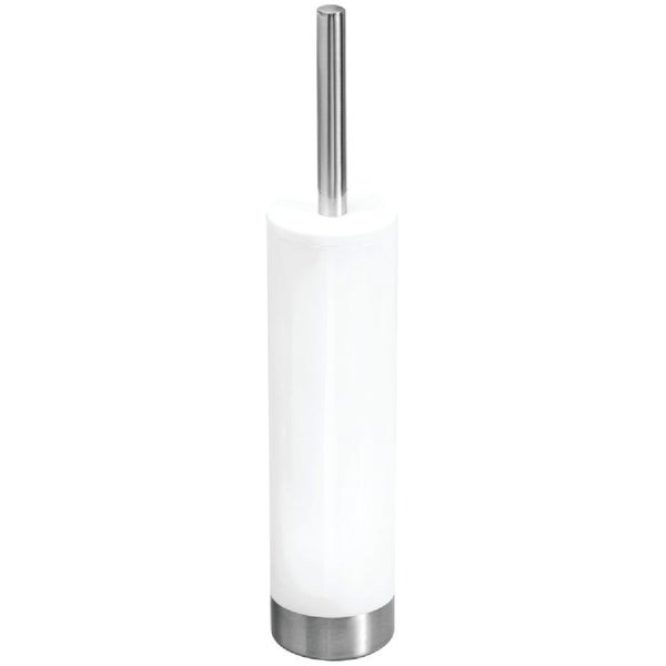 iDesign Bowl Brush &amp; Holder Set 16 In., White