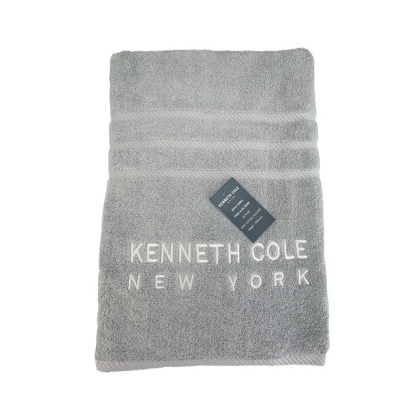 Kenneth Cole Bath Towel 30 x 60 In. Silver