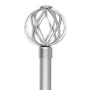 Classy Homes Curtain Rod 28-48 In., Champagne Silver - Painted