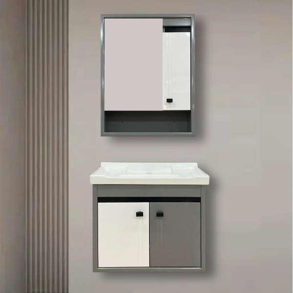 Royal Homes Bathroom Vanity, White &amp; Grey