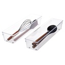 iDesign Linus Drawer Organizer 4 x 16 x 3 In. Clear