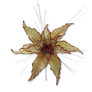 Christmas Poinsettia Stem 45cm