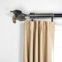 Classy Homes Curtain Rod 66-120 in Double Silver 16/19