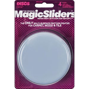 Magic Sliders Furniture Glides 4 In. Round (4-Pack)