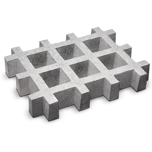 Bescrete Grass Pavers, Plain x48Pcs