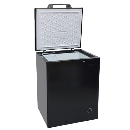 Sankey Chest Freezer 5 Cu. Ft. Black with Stainless Steel Top
