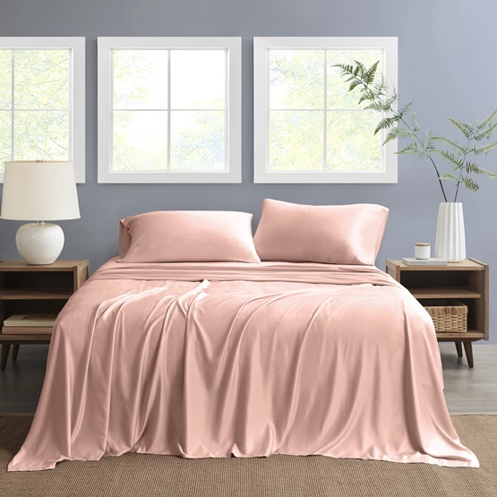 Nautica Full Sheet Set Solid 4pc Pink