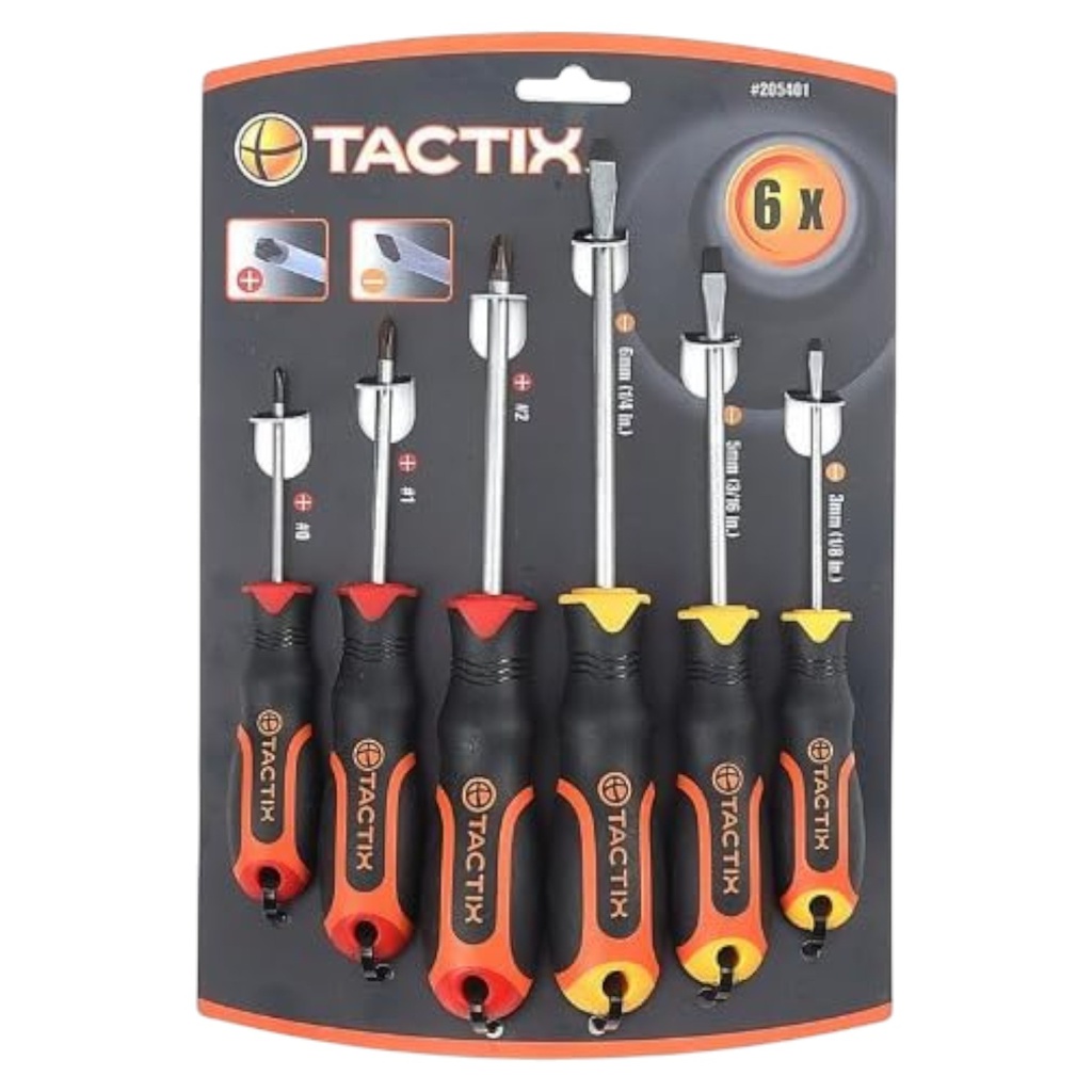 Tactix 6pc Screwdriver Set