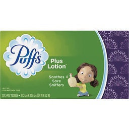 [3700039346] Puffs Plus Lotion Facial Tissue (124-Count)