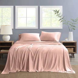 [NSH3PC-TWIN-PK] Nautica Twin Sheet Set Solid 3pc Pink