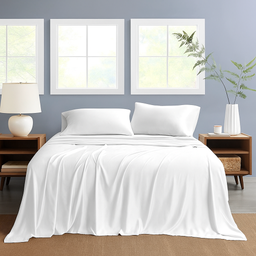 [NSH3PC-TWIN-WH] Nautica Twin Sheet Set Solid 3pc White