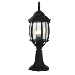 [4041P-BK RHOPL31739] Royal Homes Outdoor Post Light, E27 60W Black