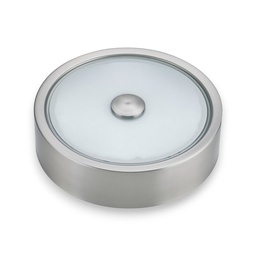 [7117SN-11 RHFMCL31728] Royal Homes Flush Mount Ceiling Light, 2x E27 40W Satin Nickel