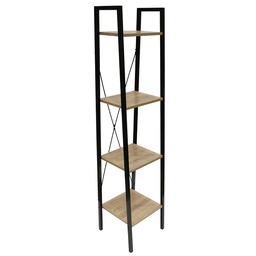 [KCWF2024082613-OAK] Kenneth Cole Hermann Aero Narrow Tower Shelf, Oak