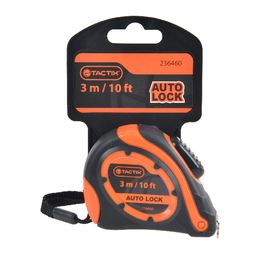 [236460] Tactix Auto-Lock Tape Measure 10 Ft./ 3Mx16mm G38