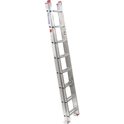 [D1116-2] ****Werner 16 Ft. Aluminum Extension Ladder with 200 Lb. Load Capacity Type III Duty Rating