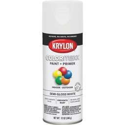 [K05580007] Krylon ColorMaxx Semi-Gloss Spray Paint 12 Oz., White