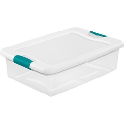[14968006 / 4387114] Sterilite Latching Storage Tote 32 Qt. White