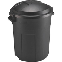 [FG289200BLA/ 2179385] Rubbermaid Roughneck Non-Wheeled Vented Trash Can with Lid 20 Gal. Black