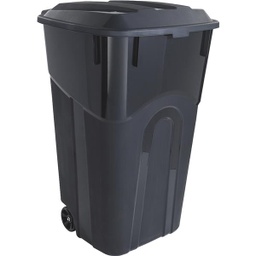 [TI0068 / TI0061 / 1684505] United Solutions Rough and Rugged Wheeled Trash Can with Attached Lid 32 Gal. Black