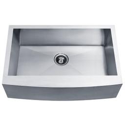 [RHKS-HAS3621 RHKS15590] Royal Homes Apron Single Bowl Kitchen Sink 36x21in 304 Stainless Steel