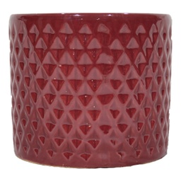 [HG 18-196/3 S CHCPP17164] ****Classy Homes Ceramic Plant Pots Mauve S