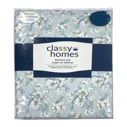[CHFSSPD24081] Classy Homes Printed Full Sheet Set 4pc
