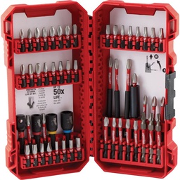 [48-32-4010 / 2605483] Milwaukee SHOCKWAVE 54-Piece Impact Duty Screwdriver Bit Set