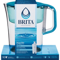 [50686] Brita Large Tahoe Water Filter Pitcher 10-Cup, Teal