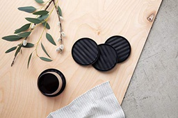 [5253769] ^Rabbit Coaster Set, Black (Set of 8)