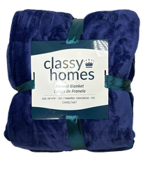 [CHSB27447] Classy Homes Flannel Blanket 59 x 79 In.
