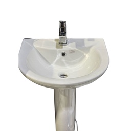 [3936] Royal Homes Pedestal Sink, White