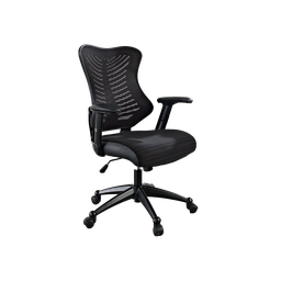 [ZCH-8060-BK] Techni Mobili Executive Designer Mesh Office Chair, Black (Weight Limit 220lb)