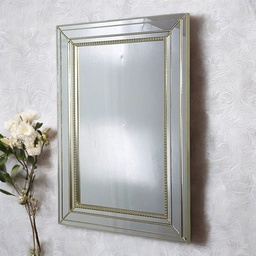 [HHHF-IDFN-13053 CHWM28624] Classy Homes Wall Mirror, 17.1 x 25.4 In. - Champagne