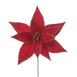 [831-MX2467-2416L] Miro Christmas Poinsettia 30cm, Red-Gold